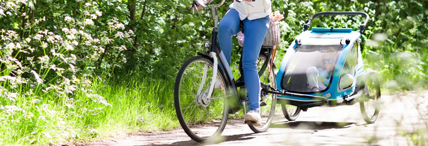 Remorque vélo bébé balade